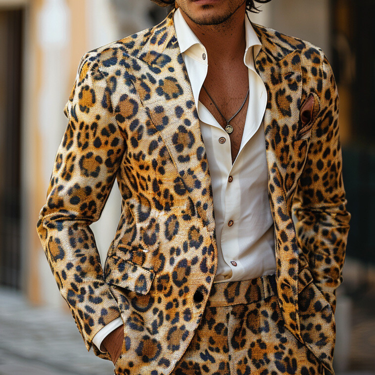 3D digitālās drukas vīriešu uzvalks, jo spīdīgs, foršs ballīšu naktskluba uzvalks