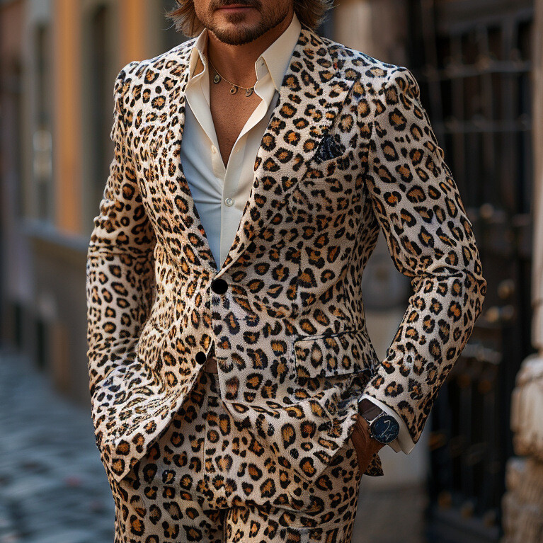 3D digitālās drukas vīriešu uzvalks, jo spīdīgs, foršs ballīšu naktskluba uzvalks