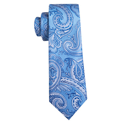 Barry.Wang Jacquard Paisley ziedu zīda vīriešu kaklasaite Hanky aproču pogu komplekts Zelta Sarkana Zaļa Zila Oranža Kaklasaite Vīriešu Kāzu Biznesam