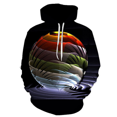 Νέο πολύχρωμο Fun Hoodie 3d φούτερ φθορισμού Ανδρικά/Γυναικεία Ρούχα φθινοπωρινά και ανοιξιάτικα παλτό Αστεία μπουφάν Μαύρα φούτερ Ρούχα