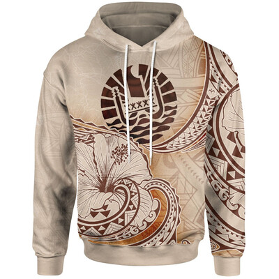 Jauns Franču Polinēzijas kapuci vīriešiem Papeete Seal Of French Tribal Turtle Patterns Džemperi ar kapuci Oversize sieviešu pulovers Tops