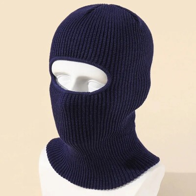 Candy Color Cute Full Face Cover Lyžiarska maska Čiapka Medvedie uši Kukla Pletené Čiapky Vonkajšia cyklistika Ochrana sluchu Čiapka Čiapka Beanies Čiapka Pánska
