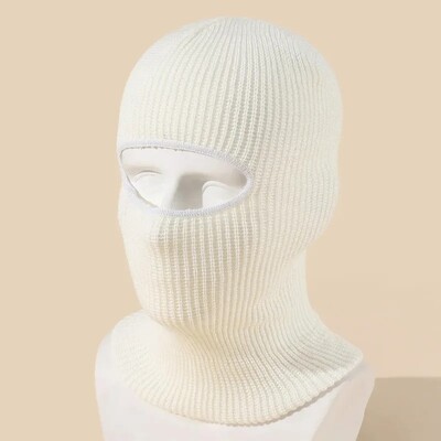 Candy Color Cute Full Face Cover Lyžiarska maska Čiapka Medvedie uši Kukla Pletené Čiapky Vonkajšia cyklistika Ochrana sluchu Čiapka Čiapka Beanies Čiapka Pánska