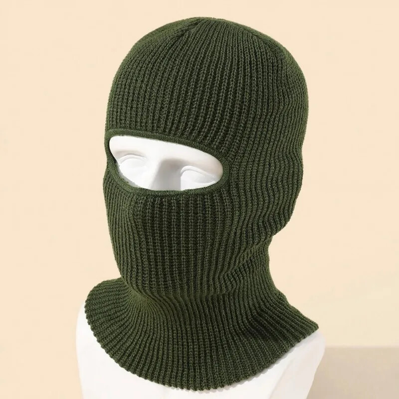 Candy Color Cute Full Face Cover Lyžiarska maska Čiapka Medvedie uši Kukla Pletené Čiapky Vonkajšia cyklistika Ochrana sluchu Čiapka Čiapka Beanies Čiapka Pánska
