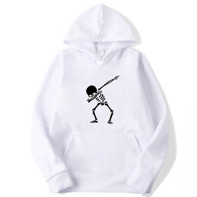 Ανδρικά φούτερ με κουκούλα μόδας 2024 Funny Skull Man Εκτύπωση ανάμεικτου βαμβακιού Άνοιξη φθινόπωρο ανδρικά Casual Hip Hop Hoodies Ανδρικά φούτερ