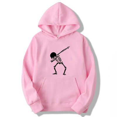 Ανδρικά φούτερ με κουκούλα μόδας 2024 Funny Skull Man Εκτύπωση ανάμεικτου βαμβακιού Άνοιξη φθινόπωρο ανδρικά Casual Hip Hop Hoodies Ανδρικά φούτερ