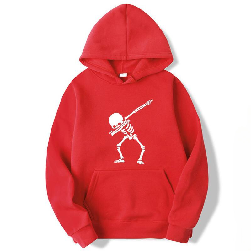 2024 Hanorace pentru bărbați de marca de modă Funny Skull Man imprimare amestec de bumbac, primăvară, toamnă, casual, hip hop, hanorace, pentru bărbați