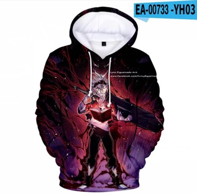 Hot Black Clover 3D Print Hoodie Vīriešu/sieviešu Unisex Harajuku Forši džemperi Zēniem/meitenēm Anime Asta Liela izmēra džemperis