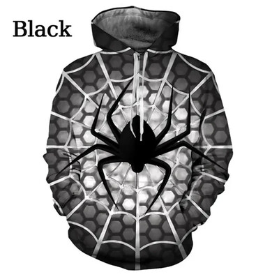Hanorace clasice cu imprimare artistică 3D pentru bărbați și femei, imprimare grafică cu păianjen personalizat, îmbrăcăminte de stradă hip hop, cupluri, pulovere