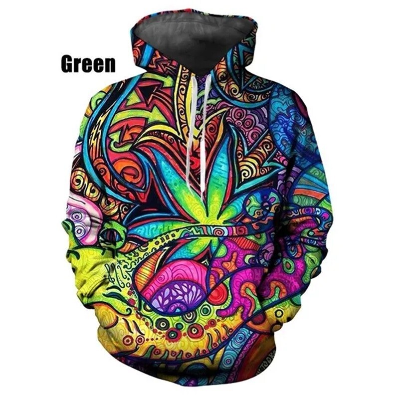 Τρισδιάστατη εκτύπωση Psychedelic Artwork Hoodies για άντρες Μόδα Trippy πουλόβερ Φούτερ Φούτερ Ανδρικά μπλουζάκια με κουκούλα
