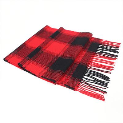 2023 Κασμίρ Ανδρικά Γυναικεία Καρό Κασκόλ Χειμωνιάτικο Σάλι Πασμίνας και Τυλίξτε Unisex Χοντρά Φουλάρι Γυναικεία Φούντα Ζεστά Κασκόλ Bufanda Stole