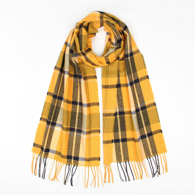 2023 Κασμίρ Ανδρικά Γυναικεία Καρό Κασκόλ Χειμωνιάτικο Σάλι Πασμίνας και Τυλίξτε Unisex Χοντρά Φουλάρι Γυναικεία Φούντα Ζεστά Κασκόλ Bufanda Stole