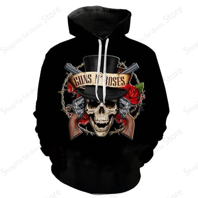 Rock Band Guns N Roses 3D Print Hoodie Vīriešu Sieviešu Modes Hoodies Džemperis Zēnu Mēteļi Sieviešu sviedri Vīriešu Treniņtērpi Jauni Sudaderas