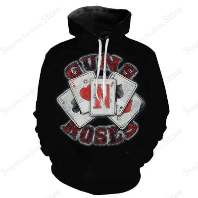 Rock Band Guns N Roses 3D Print Hoodie Vīriešu Sieviešu Modes Hoodies Džemperis Zēnu Mēteļi Sieviešu sviedri Vīriešu Treniņtērpi Jauni Sudaderas