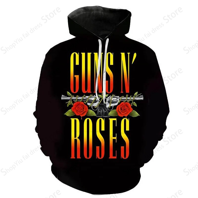Rock Band Guns N Roses 3D Print Hoodie Vīriešu Sieviešu Modes Hoodies Džemperis Zēnu Mēteļi Sieviešu sviedri Vīriešu Treniņtērpi Jauni Sudaderas