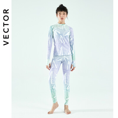 VECTOR Női Ultra Puha Téli Gyorsan Száraz Alap Rétegező Szett Mikroszálas Polár Termál Fehérnemű Hosszú Johns Szett Ruhák Plusz Nadrág