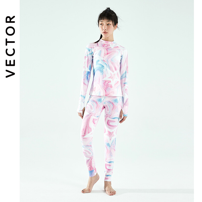 VECTOR Női Ultra Puha Téli Gyorsan Száraz Alap Rétegező Szett Mikroszálas Polár Termál Fehérnemű Hosszú Johns Szett Ruhák Plusz Nadrág