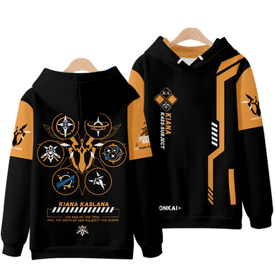 Honkai Impact 3 Kiana Kaslana Cosplay Hoodie Γυναικεία Μόδα Harajuku Φούτερ Hip Hop Πουλόβερ Μπουφάν Streetwear Παλτό