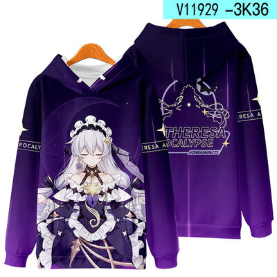 Honkai Impact 3 Kiana Kaslana Cosplay Hanoră Femei Bărbați Moda Harajuku Hanorac Hip Hop Pulover Jachetă Streetwear Paltoane