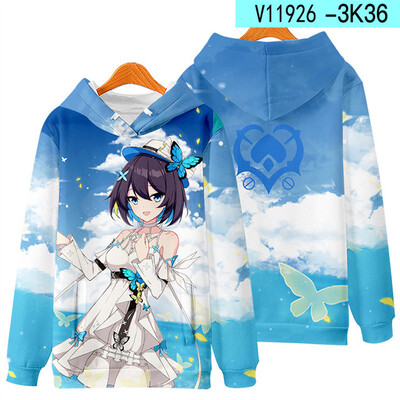 Honkai Impact 3 Kiana Kaslana Cosplay Hanoră Femei Bărbați Moda Harajuku Hanorac Hip Hop Pulover Jachetă Streetwear Paltoane