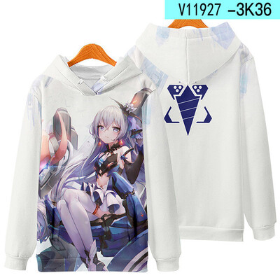 Honkai Impact 3 Kiana Kaslana Cosplay Hanoră Femei Bărbați Moda Harajuku Hanorac Hip Hop Pulover Jachetă Streetwear Paltoane