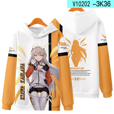 Honkai Impact 3 Kiana Kaslana Cosplay Hanoră Femei Bărbați Moda Harajuku Hanorac Hip Hop Pulover Jachetă Streetwear Paltoane