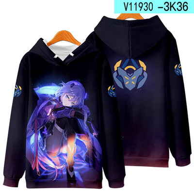 Honkai Impact 3 Kiana Kaslana Cosplay Hanoră Femei Bărbați Moda Harajuku Hanorac Hip Hop Pulover Jachetă Streetwear Paltoane