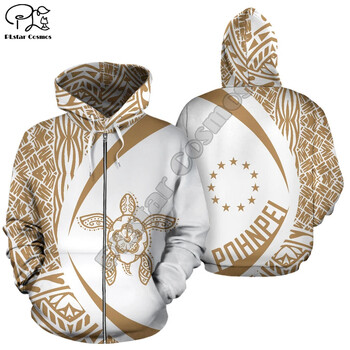 NewFashion Island Country Flag Pohnpei Polynesian Culture Retro Tattoo Анцуг мъжки/дамски пуловер Harajuku 3DPrint Hoodies A42