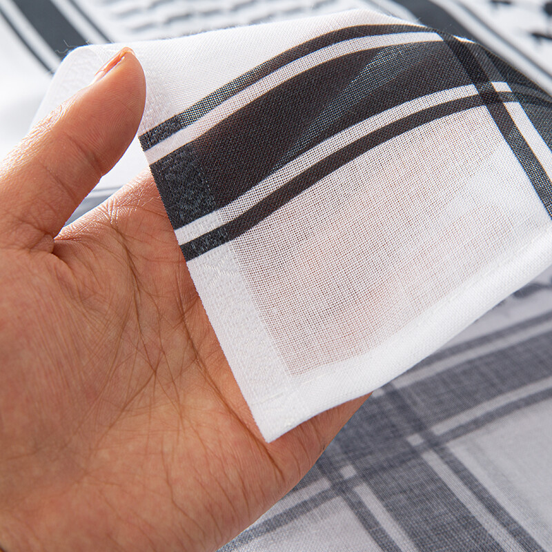 Κλασικό Palestine Black White Keffiyeh Square Print Ανδρικό μαντίλι Shemagh Κασκόλ Ισλάμ Αραβικά Κασκόλ στο λαιμό