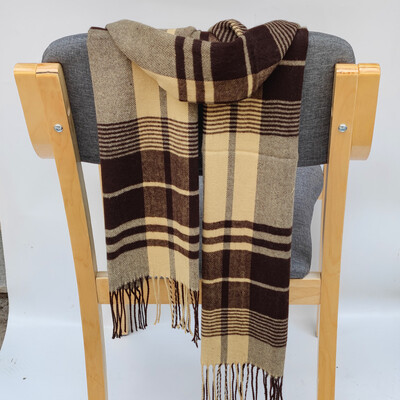 195*35cm luxusná značka, módny klasický mriežkovaný pánsky mäkký šál, kockované šatky, šál UNISE, zavinovacia šatka, šál, nákrčník, čelenka, tlmič výfuku