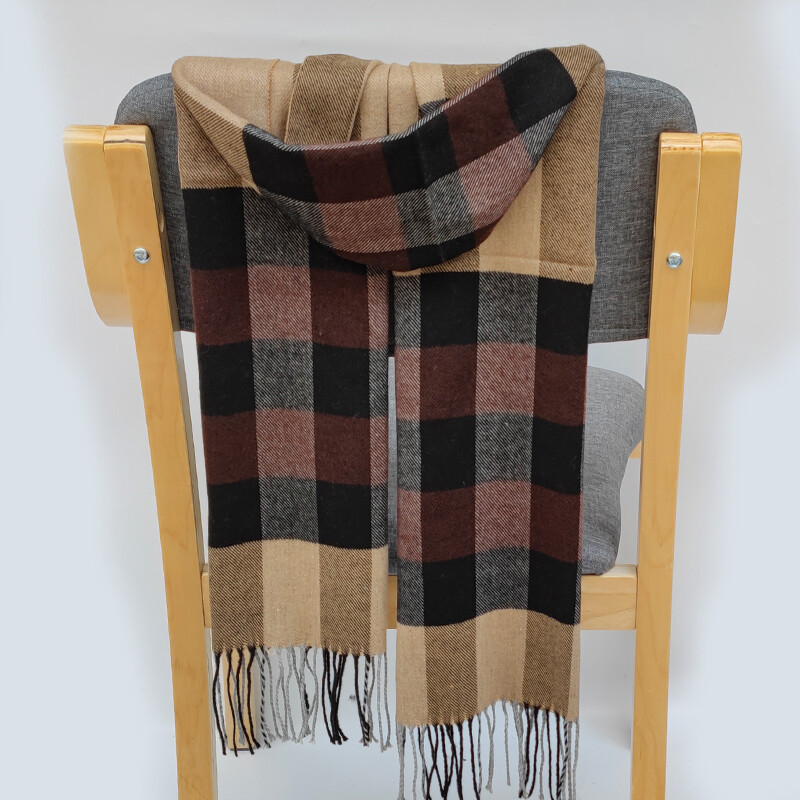 195*35cm luxusná značka, módny klasický mriežkovaný pánsky mäkký šál, kockované šatky, šál UNISE, zavinovacia šatka, šál, nákrčník, čelenka, tlmič výfuku