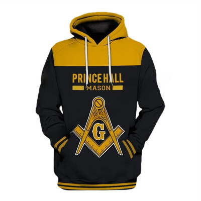 Hanorace masonice imprimate 3D pentru bărbați haine de modă punk francmasonerie hanorace grafice casual Streetwear femei pulovere Y2k