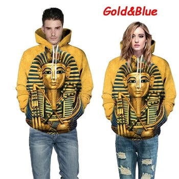 Egyptian Dead God Egyptian Symbol Pharaoh Anubis Costumn Hoodie Мъже Жени 3D принт суичъри Egypt Clothing Суичъри 2024 Нови