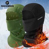 ROCKBROS Mască de față de iarnă, eșarfă respirabilă, pentru schi, ciclism, alergare, antrenament, balaclava, sporturi în aer liber, echipament pentru bicicletă rezistent la vânt.