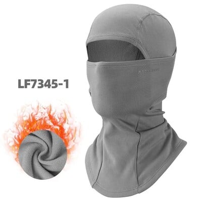 ROCKBROS Mască de față de iarnă, eșarfă respirabilă, pentru schi, ciclism, alergare, antrenament, balaclava, sporturi în aer liber, echipament pentru bicicletă rezistent la vânt.