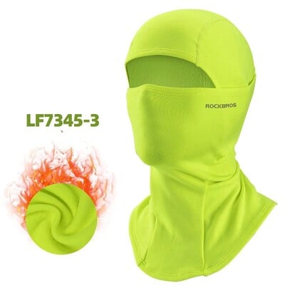ROCKBROS Mască de față de iarnă, eșarfă respirabilă, pentru schi, ciclism, alergare, antrenament, balaclava, sporturi în aer liber, echipament pentru bicicletă rezistent la vânt.