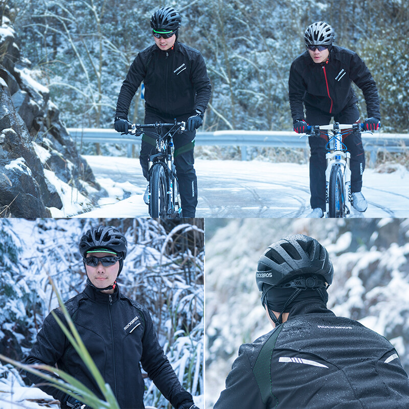ROCKBROS Mască de față de iarnă, eșarfă respirabilă, pentru schi, ciclism, alergare, antrenament, balaclava, sporturi în aer liber, echipament pentru bicicletă rezistent la vânt.