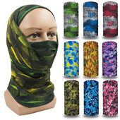 Kamuflažna bešavna bandana rukavica za vrat Traka za glavu za sportove na otvorenom Ribolov Planinarenje Balaclava Tube Marama Pokrivalo za glavu Maska za pokrivanje lica