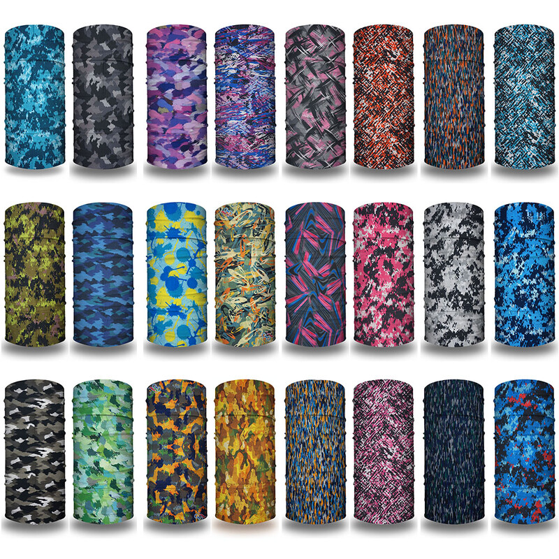 Kamuflažna bešavna bandana rukavica za vrat Traka za glavu za sportove na otvorenom Ribolov Planinarenje Balaclava Tube Marama Pokrivalo za glavu Maska za pokrivanje lica