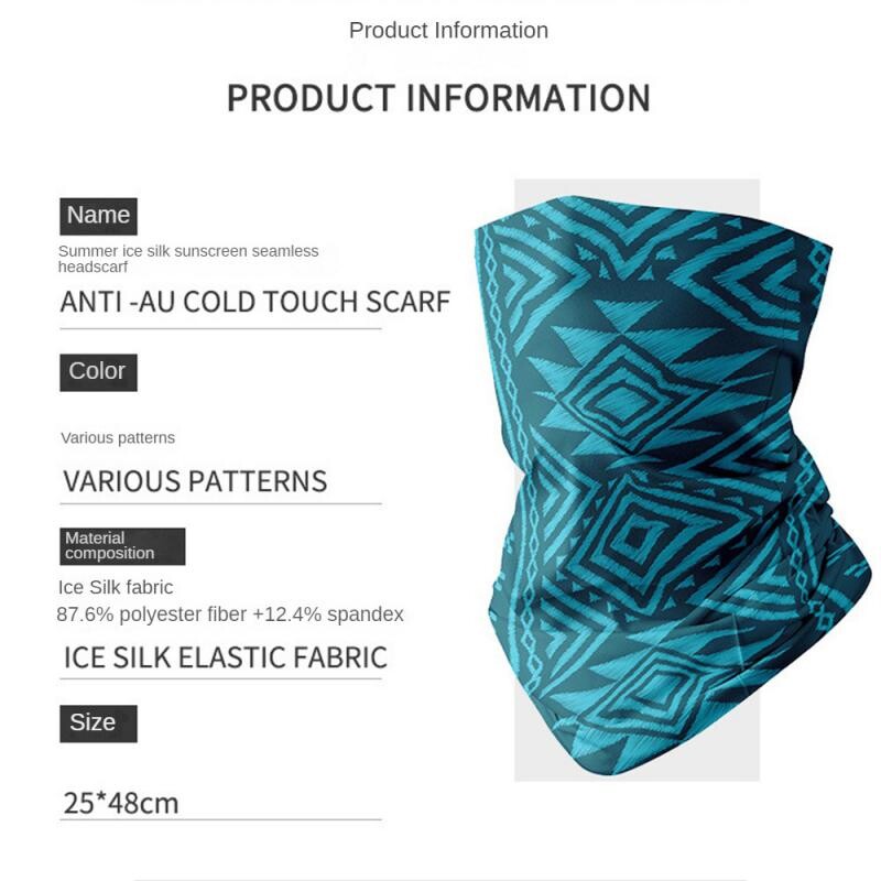 Šál Cool Sports Tube Bandana Buffs Face Balaclava Muži Ženy Cyklistická maska na tvár Lyžiarska maska 3D bezšvíkový ohrievač krku