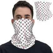 Arābu Keffiyeh Style Divu krāsu raksts Bandana kakla getras apdrukāta balaclavas ietīšana šalle Riteņbraukšana Skriešana vīriešiem Sievietes Pieaugušie