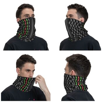 Πολύχρωμα Keffiyeh In Black Bandana Gaiter Λαιμός Balaclavas Φουλάρι προσώπου πολλαπλών χρήσεων Ποδηλασία Αθλητικά Unisex Ενήλικες Όλη τη σεζόν