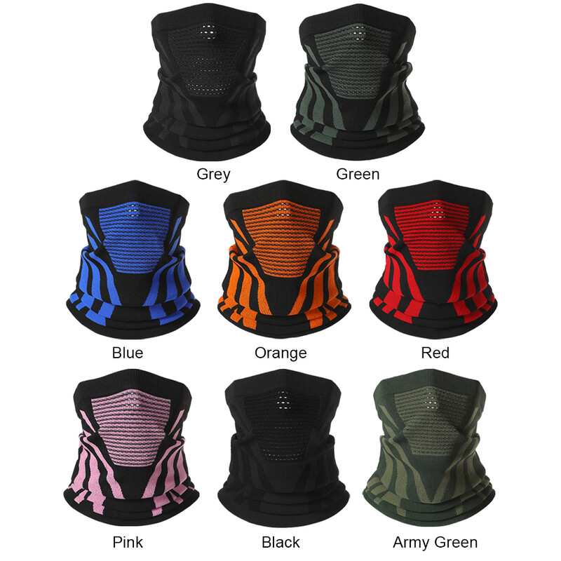 Ziemas slēpošanas maska kakla sildītājs velosipēda šalle sievietēm mīksta kakla lakats vīriešiem elpojoša maska motocikla kakla pārsegi pārgājieniem