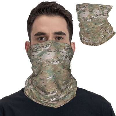 Multicam Military Army Camo Camouflage Bandana Lack Gaiter με εμπριμέ μπαλακλάβες Περιτυλίγματος Κασκόλ πολλαπλής χρήσης Headband Unisex Ενήλικες