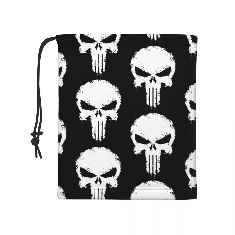 Punisher Splatter Effect Skull Bandana Neck Gaiter Vēja necaurlaidīga sejas maska Šalle Apvalks Sieviešu Vīriešu Galvassegas