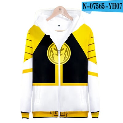 Akciós őszi téli pulóverek Mighty Morphin 3D digitális nyomtatással pulóverek Férfi Gyerek divat Utcai ruházat Pulcsi Alkalmi dzseki