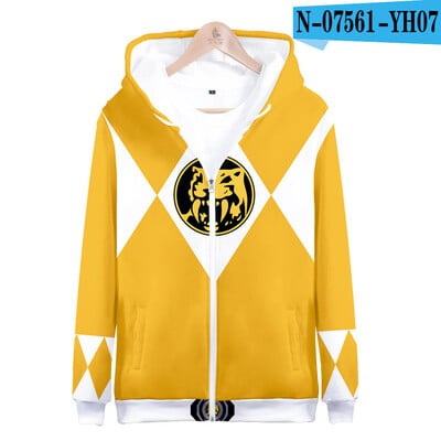 Akciós őszi téli pulóverek Mighty Morphin 3D digitális nyomtatással pulóverek Férfi Gyerek divat Utcai ruházat Pulcsi Alkalmi dzseki