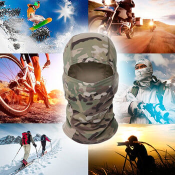 Balaclava Full Face Mask CS Wargame Κυνήγι Ποδηλασία Αθλητικό κράνος Εσωτερική επένδυση κράνος Multicam CP Κασκόλ#