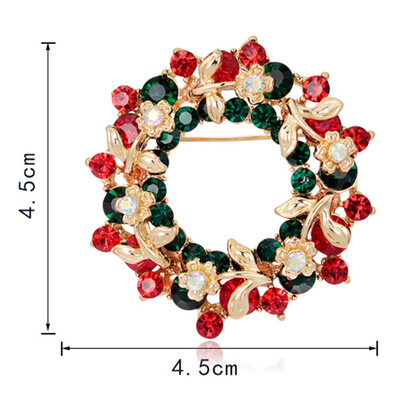 1τμχ Χριστουγεννιάτικο δώρο Κρυστάλλινα Μπότες παπουτσιών καμπάνας Ελάφια Χιονάνθρωπος Γάτα Άγιος Βασίλης Καρφίτσες Καρφίτσες Κοσμήματα γάμου Γυναικεία Γούρια Καρφίτσα 