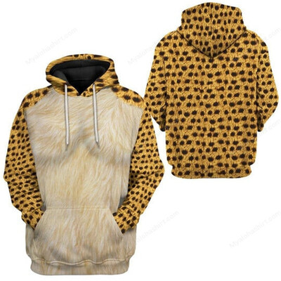 Mikiny s kapucňou s prírodným zvieracím leopardím vzorom, 3D potlačou geparda a mikinou s kapucňou pre mužov a ženy, módna mikina, športové oblečenie, pánske oblečenie